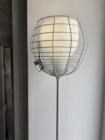 Lampada da tavolo Foscarini for Diesel Cage Mic bianca Illuminazione